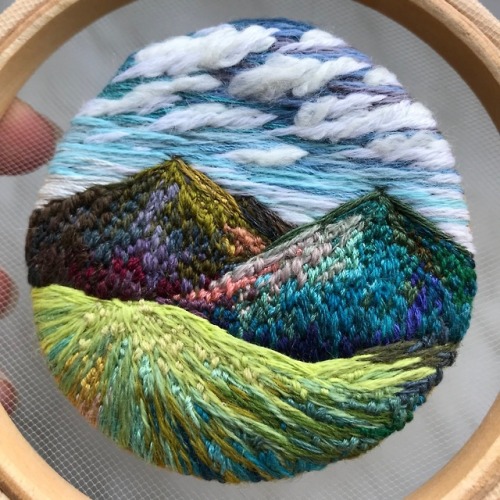 Porn photo sosuperawesome:  Embroidery Wall Art and