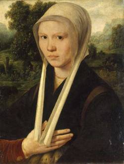 Dirck Jacobsz (Dutch, 1497-1567), Portrait of a Woman, around 1530; oil on panel, 43 x 33 cm; Musée de Beaux-Arts et d’Archéologie de Besançon  