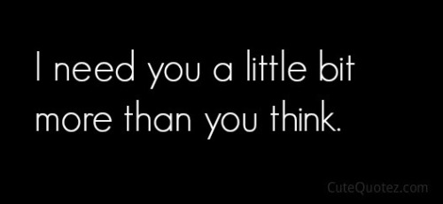 I know.