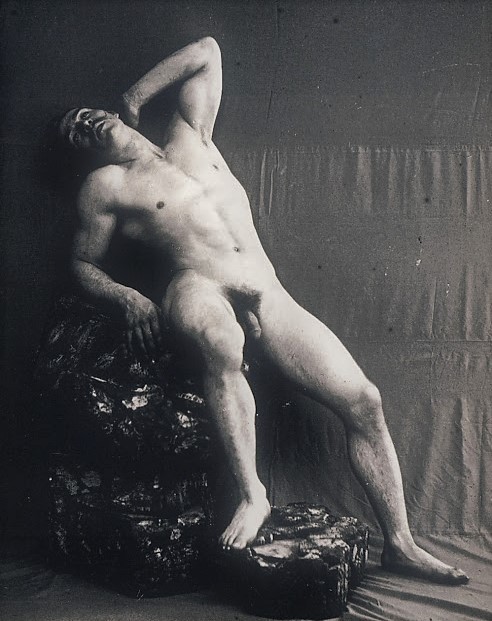 mypinholepinups:Model Adrien Deriaz as the ‘Barberini Faun’. (Paul Richer, Paris) Thanks