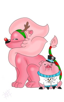 lavanderswirl:  Waddles and Lion wish all