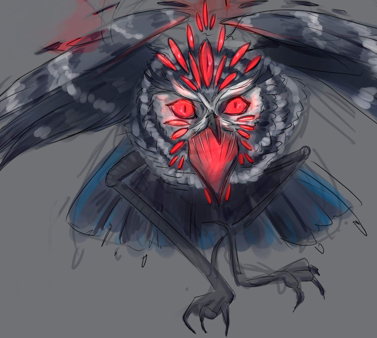 Cartoon Demon Birb is Actually Hard to Draw -- More at 11.  - I finally watched Helluva Boss! And I loved it! the 