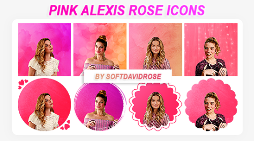 softdavidrose:24 pink-ish alexis rose icons, requested by anonymous​ <3 please reblog if using or