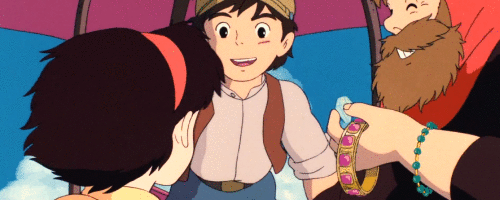 whisper-s-of-the-heart:Happy times - Laputa, Castle in the Sky