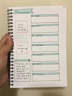 adhdphysicist:  bujo for next week 💚