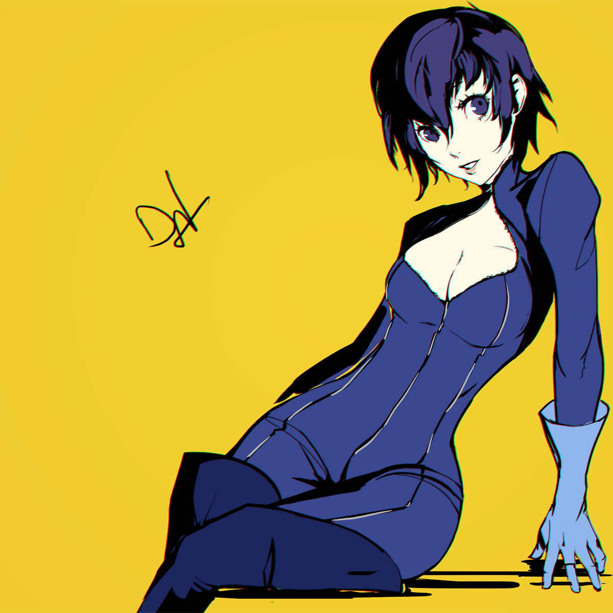 brinkofmemories:  Spruced up my rough sketch of Naoto in Anne’s outfit from ages
