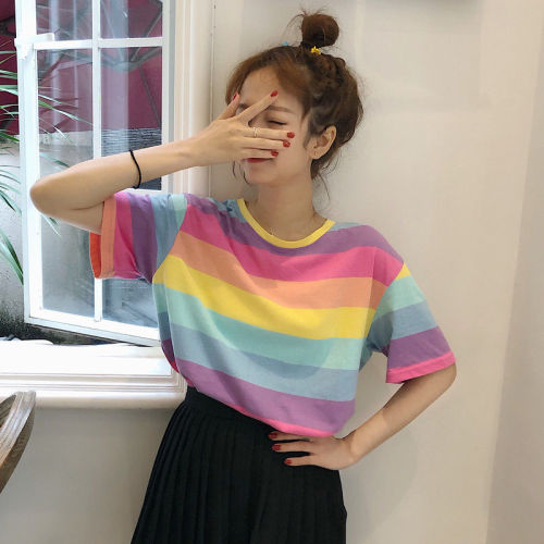 magicalshopping: ♡ Rainbow Tee - Link in the source! ♡
