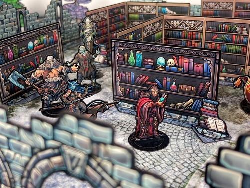 These Modular Bookshelf Paper Miniature Props Are Now Available For Download (free Full Color Versions