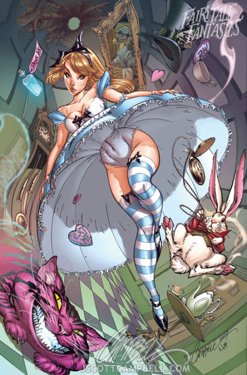 bananapepper33:50fuckingandlovingit:  bigdaddyg07:  alicelovesmasterhatter:  amazing art… love the Alice especially ^_^   Tinkerbell…………  💋  Soooo fun