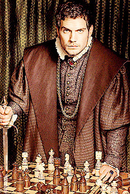 The Tudors: Henry VIII, Charles Brandon, and Anne Boleyn, from seasons 1 and 2.