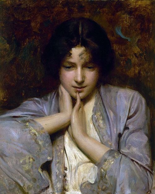 Portrait of a Girl by Arthur Hacker