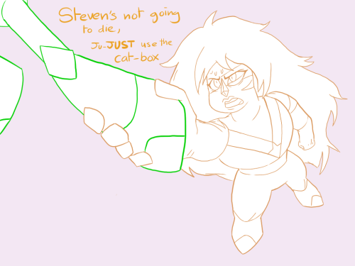 sketchedatrocities:  Baby Steven’s fine, Lapis just ate the batteries in the radio. She also assures the gems that she totally remembered that humans need air waayyy before his arms started flailing. No one felt the need to mentioned this to Greg.