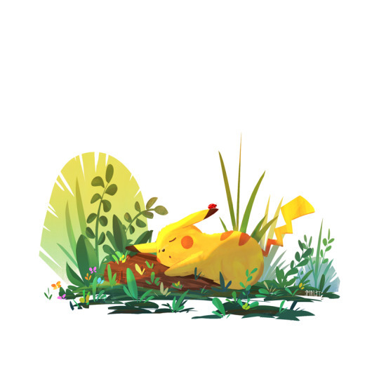 retrogamingblog:  Sleeping Starter Pokemon by Spiridt