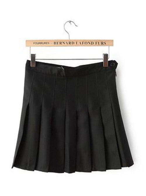 lovelyanifashion:Women Casual Pleated High Waist Mini Skirt Flash Deal up to 60% off!    Discount co