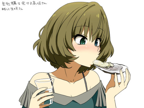 judicejune:  高垣さんと食に関する7枚のまとめ | りふぁ [pixiv]  