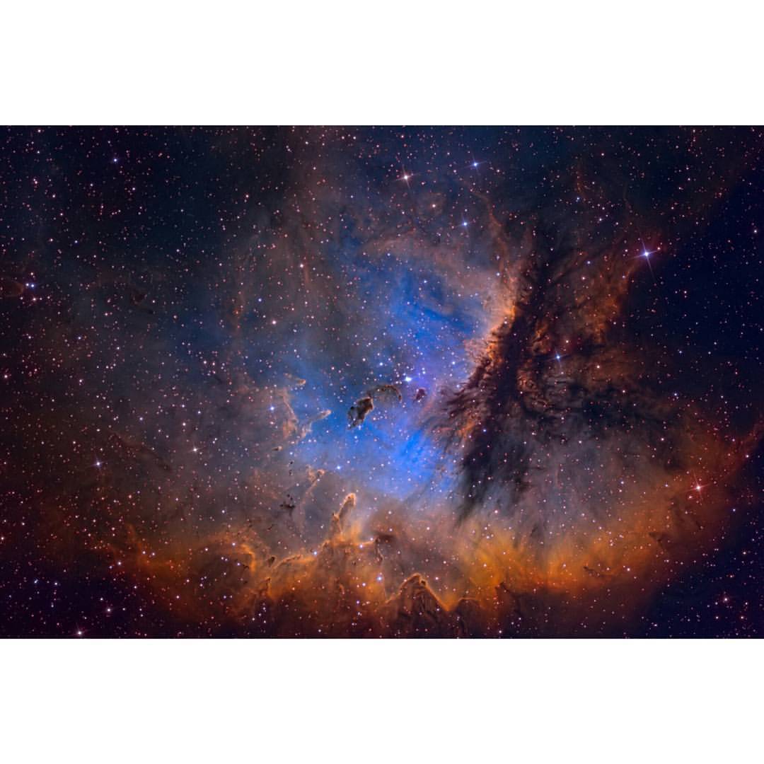 Portrait of NGC 281 #nasa #apod #ngc281 #pacmannebula #ic1590 #nebula #cloud #dust