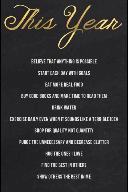 These are going to be the New Years resolutions for this year! ✌️