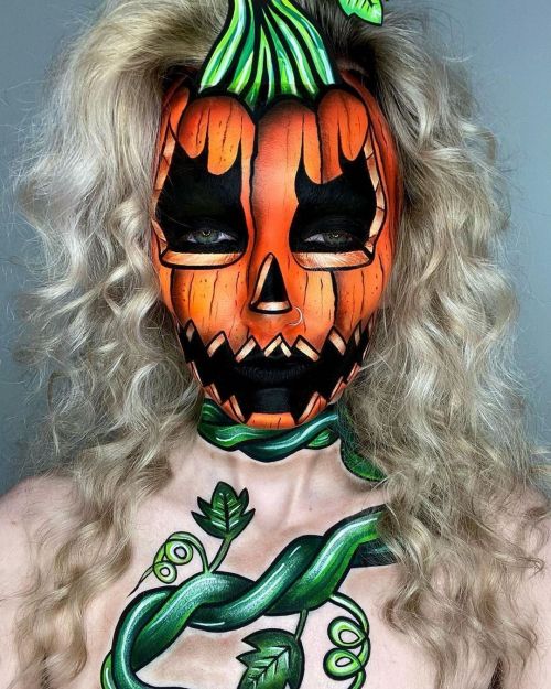 Halloween Inspo@makeupbycolePosted @withregram • @makeupbycole PumpkinInspired by the incredib