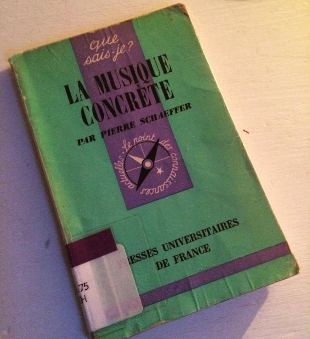 Starting my Erasmus at Paris Sorbonne by reading Pierre Schaeffer on the ‘Revolution of 48’. The first electronic music performance with NO MUSICIANS. Just a record player, amplifier and loudspeaker. #70yearsofelectronicmusic