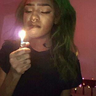 black-woman-dominating-white-man:  emerald-nymph-princess:just got home from import alliance. I love blunts and music after car meets💚 someone fall in love with me Sunday Smoke