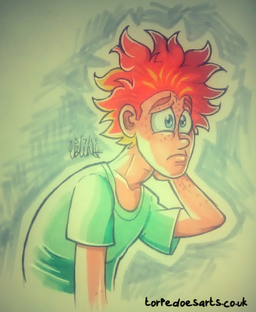 torpedoesarts:    Poor little Ethan. (He might look sad, but he’s probably just trying to figure out if he can get away with skipping class or not.) (My character) The bottom left image is the one I put on instagram. I didn’t realise how horrible