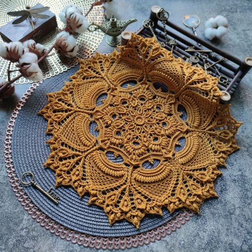 Виктория #victoria_lm МК (схема, описание и фото к каждому ряду) 300 руб./100 грн.  #crochet #doily 
