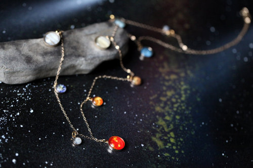 wordsnquotes:  culturenlifestyle: Stunning Jewellery Collection Pays Homage to the Solar System by Lauren Beacham American artist Lauren Beacham left her job as a gallery director to dedicate her herself and artistry to her newfound passion as a jewelry