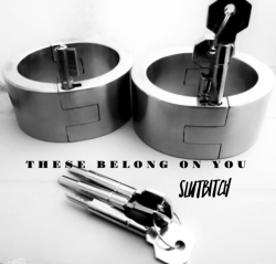 xrayeyesblue:  damelolita:Locked in cuffs Re-blogs and original posts exploring the kinks lurking in The Hidden Recesses of My Mind - Princess Clover’s slave r