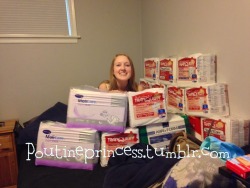 kaylee-ab:  I love getting huge shipments of diapers in the mail. And forts.