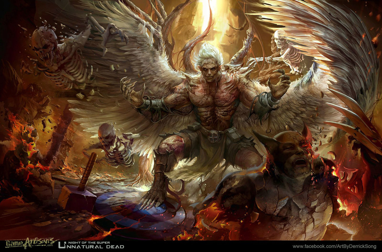 morbidfantasy21:  Undead Angel – character concept by Derrick Song 