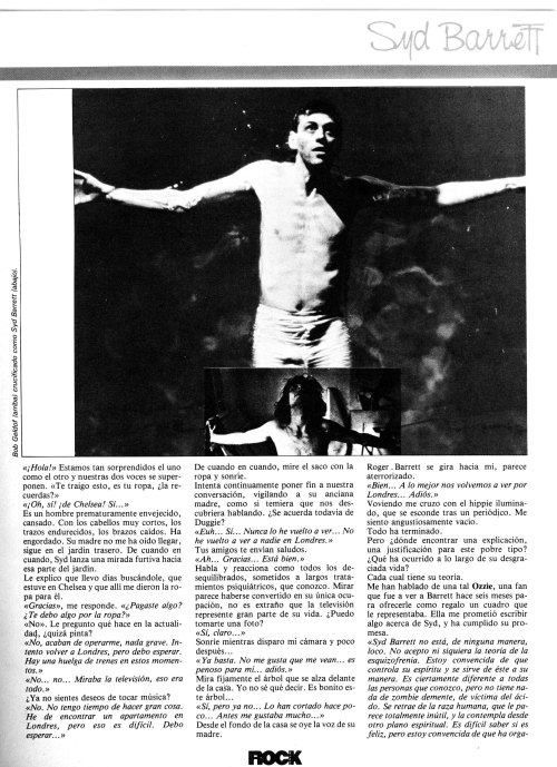 &ldquo;Rock Espezial Magazine: Syd Barrett&rdquo; scans.