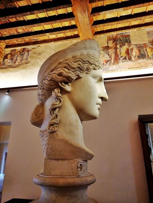 mythologyofthepoetandthemuse:Colossal marble head of Hera Ludovisi, 1st century CE, Museo Nationale 