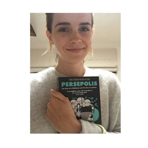 Emma Watson, (Instagram, June 01, 2016)—The Complete Persepolis, Marjane Satrapi (2003) #emma watson #The Complete Persepolis #Marjane Satrapi#books#celebrities #books read by celebrities #instagram