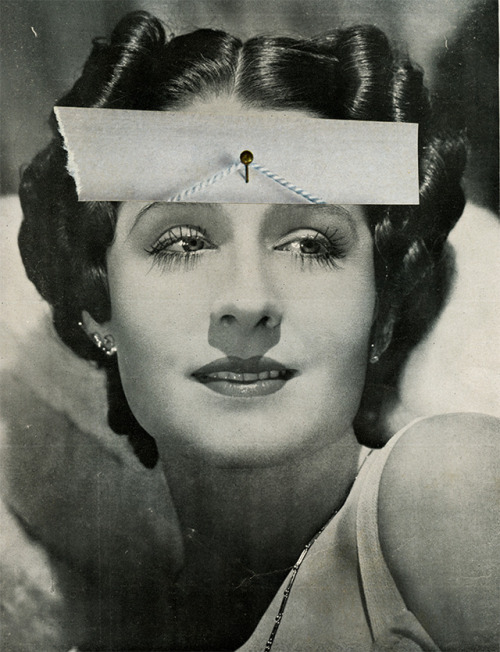  “Norma Shearer” 18x23cm / 7.086’‘x9.055’’ Hand cut paper Collag