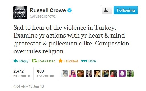 heckyeahrussellcrowe:  My favorite Russell Crowe tweets of 2013 