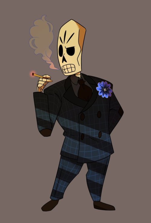 waterdrainsart:Just finished playing Grim fandango and really enjoyed it!