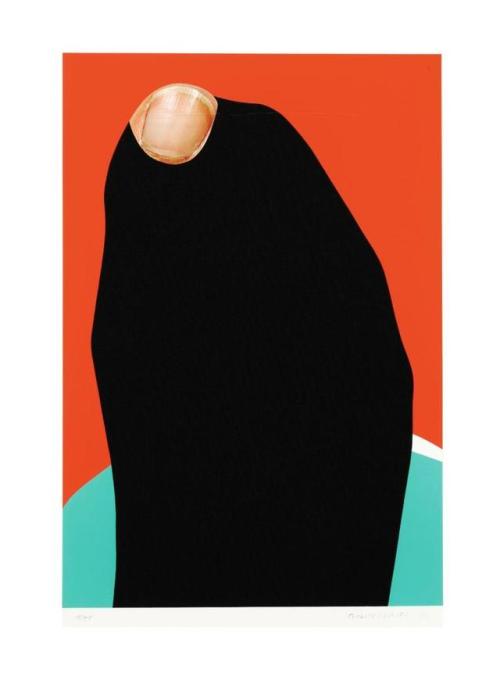 John Baldessari – Foot and Stocking (With Big Toe Exposed): Brienne, 2010 Screenprint in color