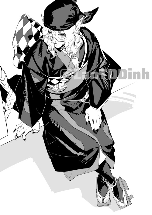 According To The DVD/Bluray Artworks, His Hair Is Realllllly Long. And I Can't Find Scanlations For Those