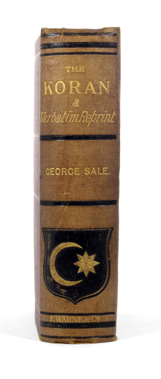 The Koranlate 19th century printing in English 