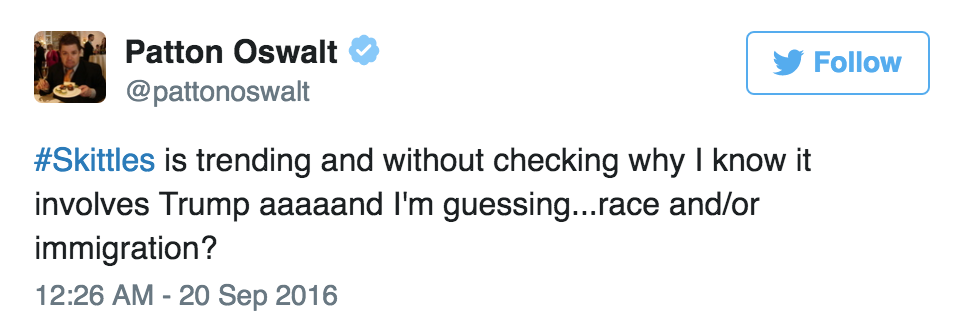 entertainmentweekly:  Skittles responds to Donald Trump Jr. comment on Syrian refugees