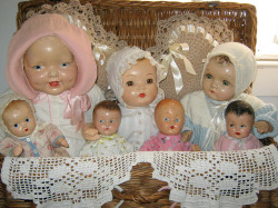 drearydoll:  Compo dolls by Vicky Smith