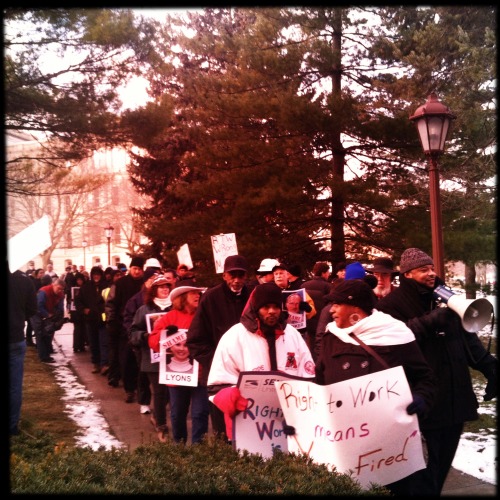 March to the church during session #union #michigan