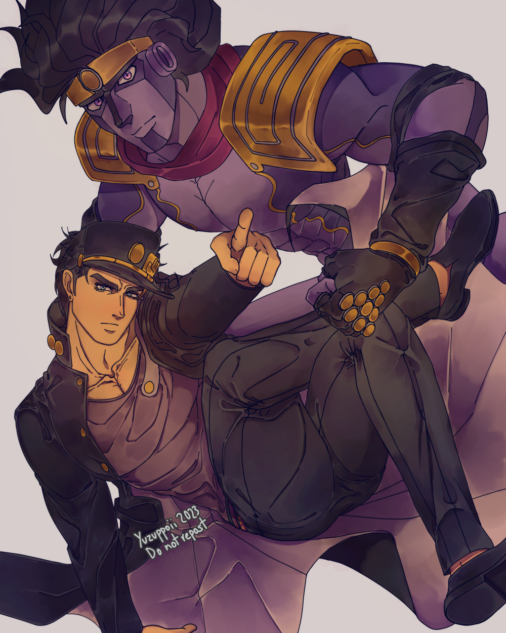 Fanart] Part 4 Jotaro w/ Star Platinum : r/StardustCrusaders