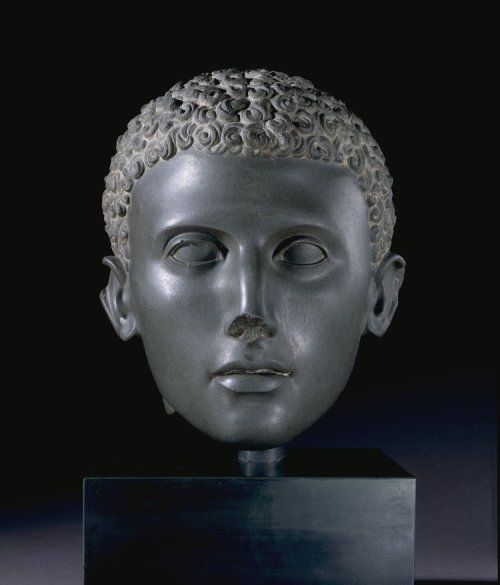 ancientpeoples: Head of a Statue of a Youth 100-75 BC Graeco-Roman (Source: The British Museum)