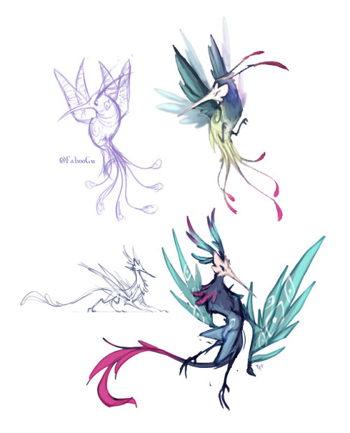 ADHD was a really tough design so It went through many interactions. The purple hummingbird-inspired