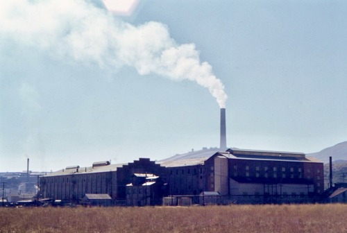 Anaconda Smelter, Montana, 1969. “The Anaconda Smelter Stack is the tallest surviving masonry struct