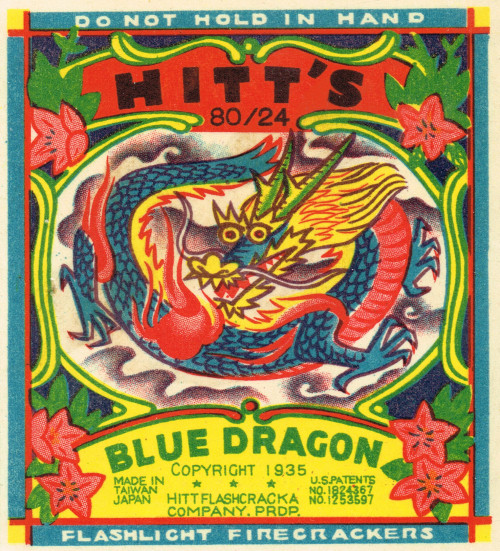 modernizor:vintage chinese fireworks labels via pixgood.com