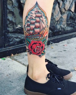 oldskooltatoo: Done by Aaron Garcia in cypress