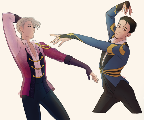 ice-castle-hasetsu: hachidraws: Yuuri’s other costume looks like it’d reaallyyy suit a duet….to a Pa