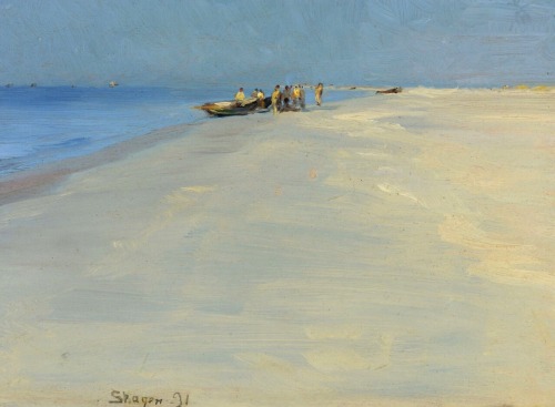 Fishermen On The Beach At Skagen, Peder Severin Krøyer